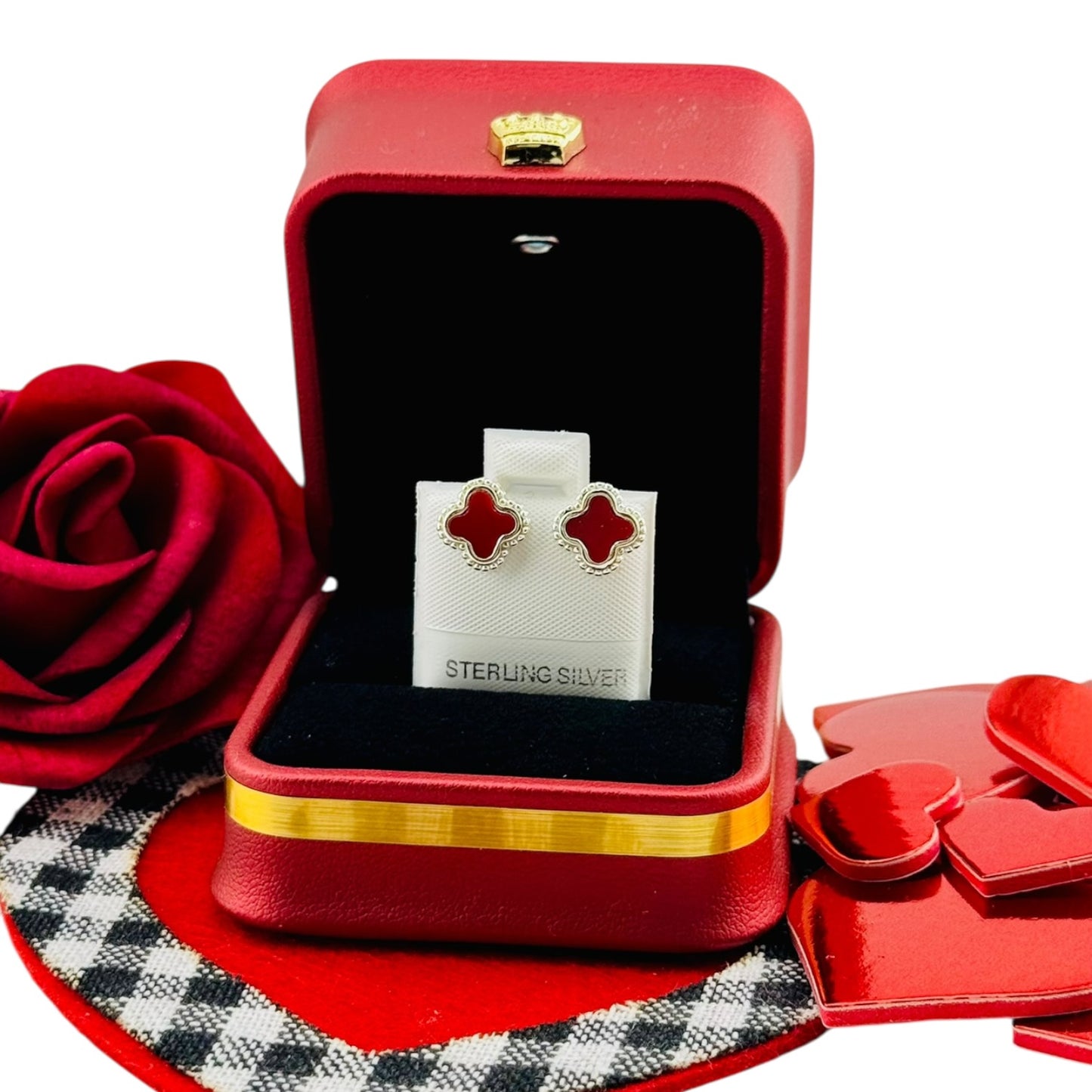 Aretes Trébol Clásico Plata 925