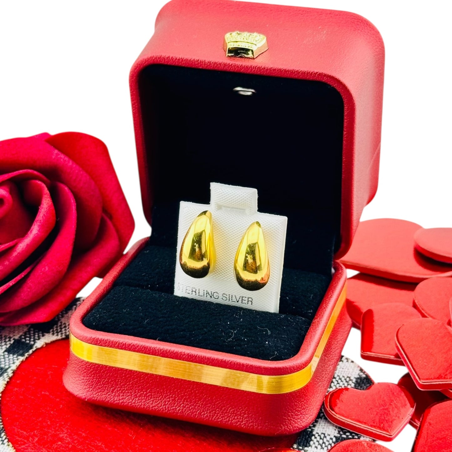 Aretes Gota Minimalista – Plata 925 Bañada en Oro