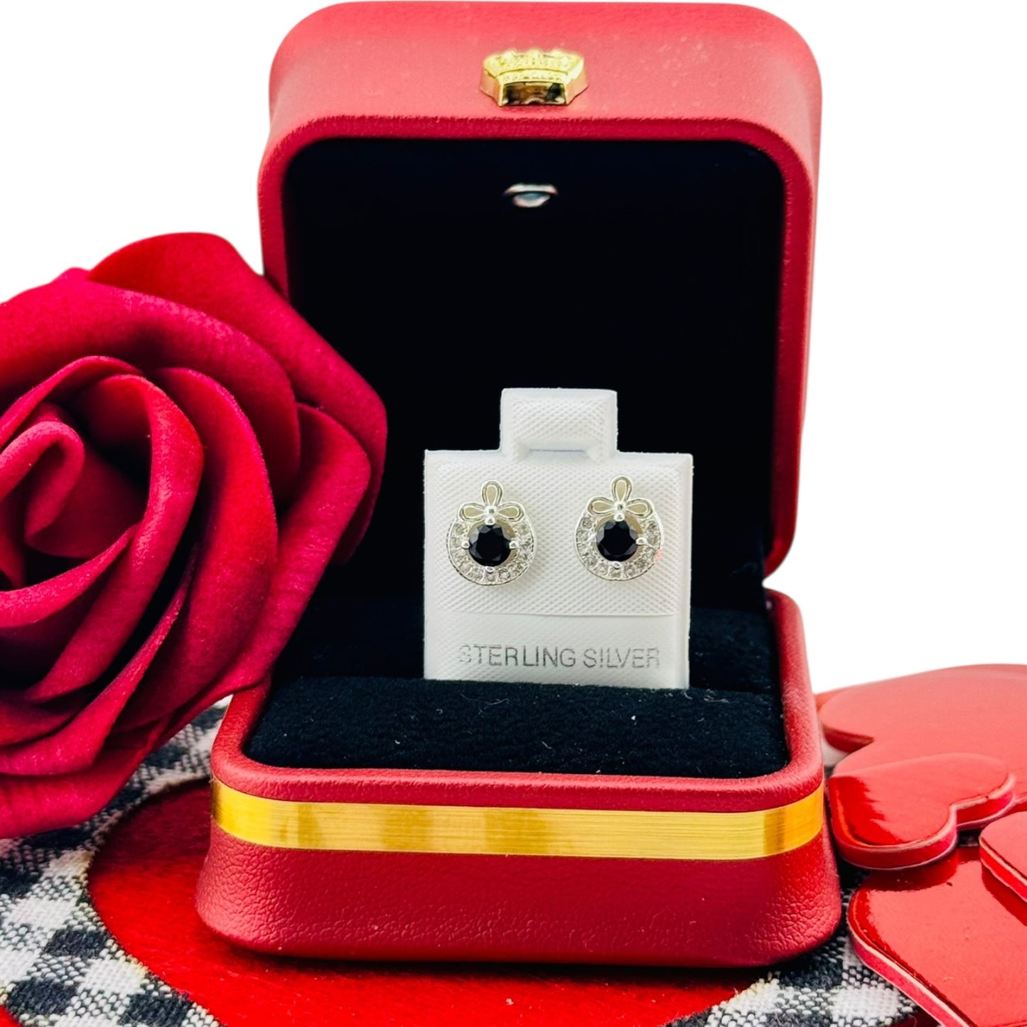 Aretes Mini con Lazo Plata 925 con Zirconia