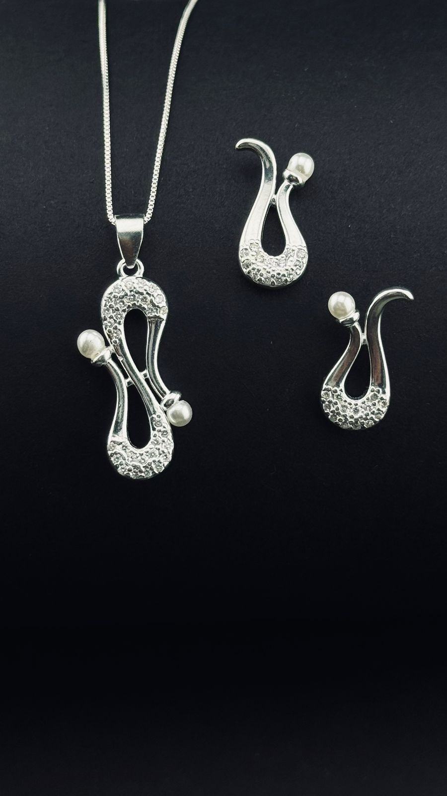 Set Ola de Elegancia con Perlas – Plata 925 Italiana