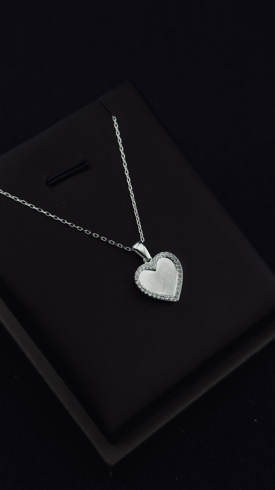 Collar Corazón "Brillo y Mensaje" en Plata 925