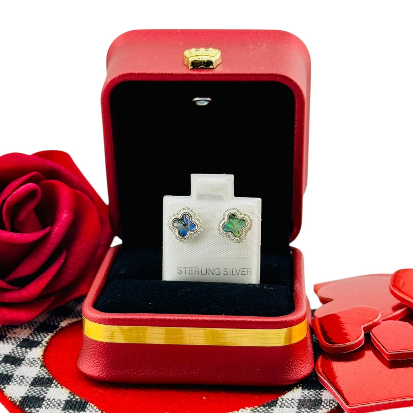 Aretes Trébol Pavé