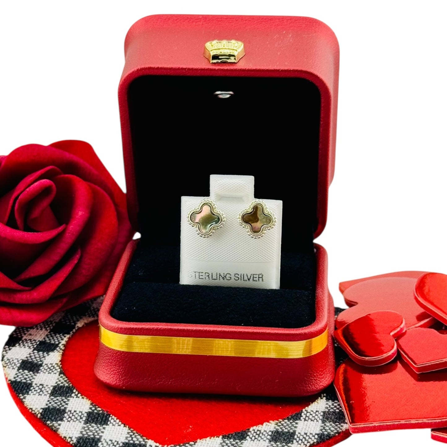 Aretes Trébol Clásico Plata 925