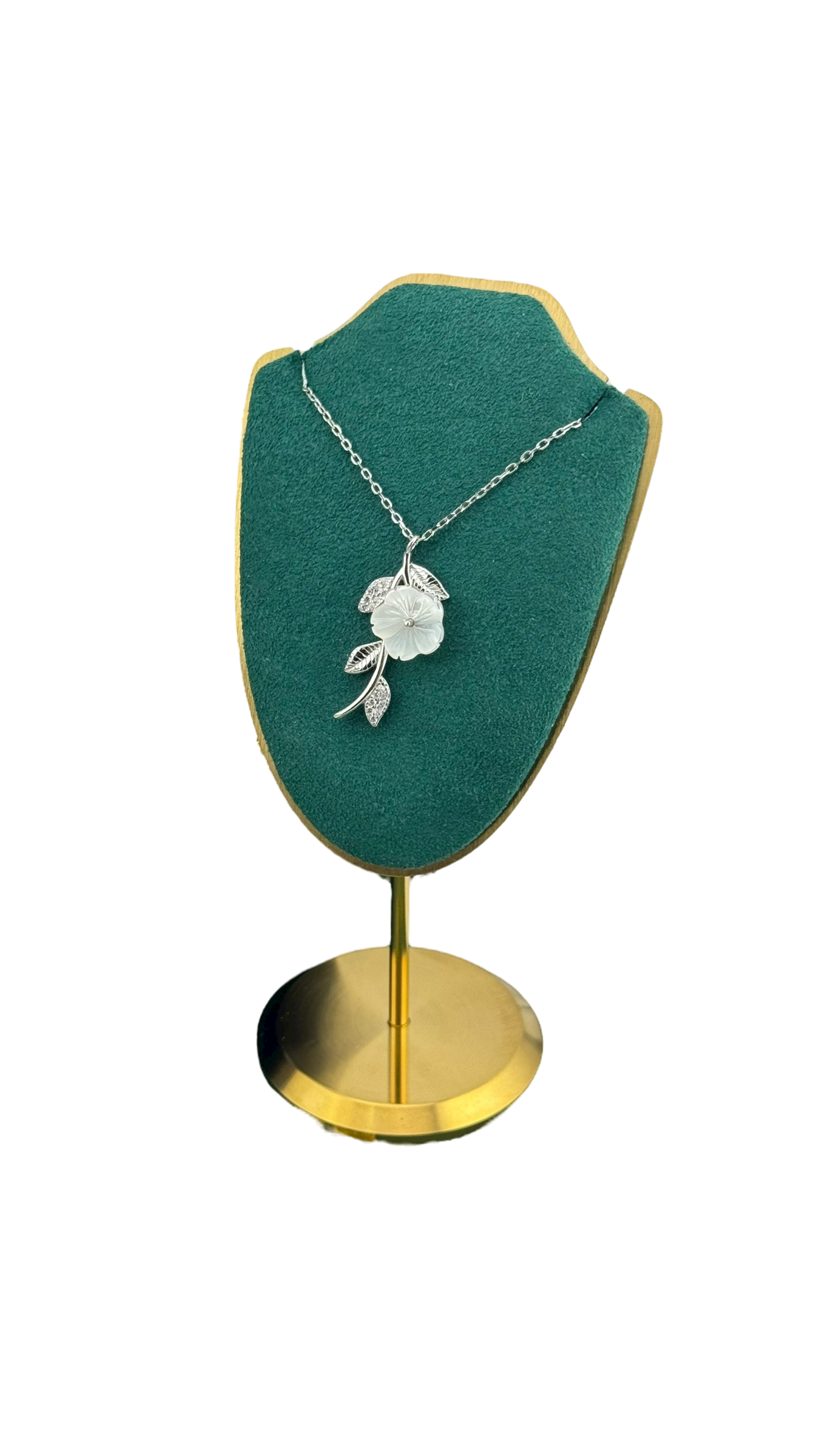 Collar flor en plata 925