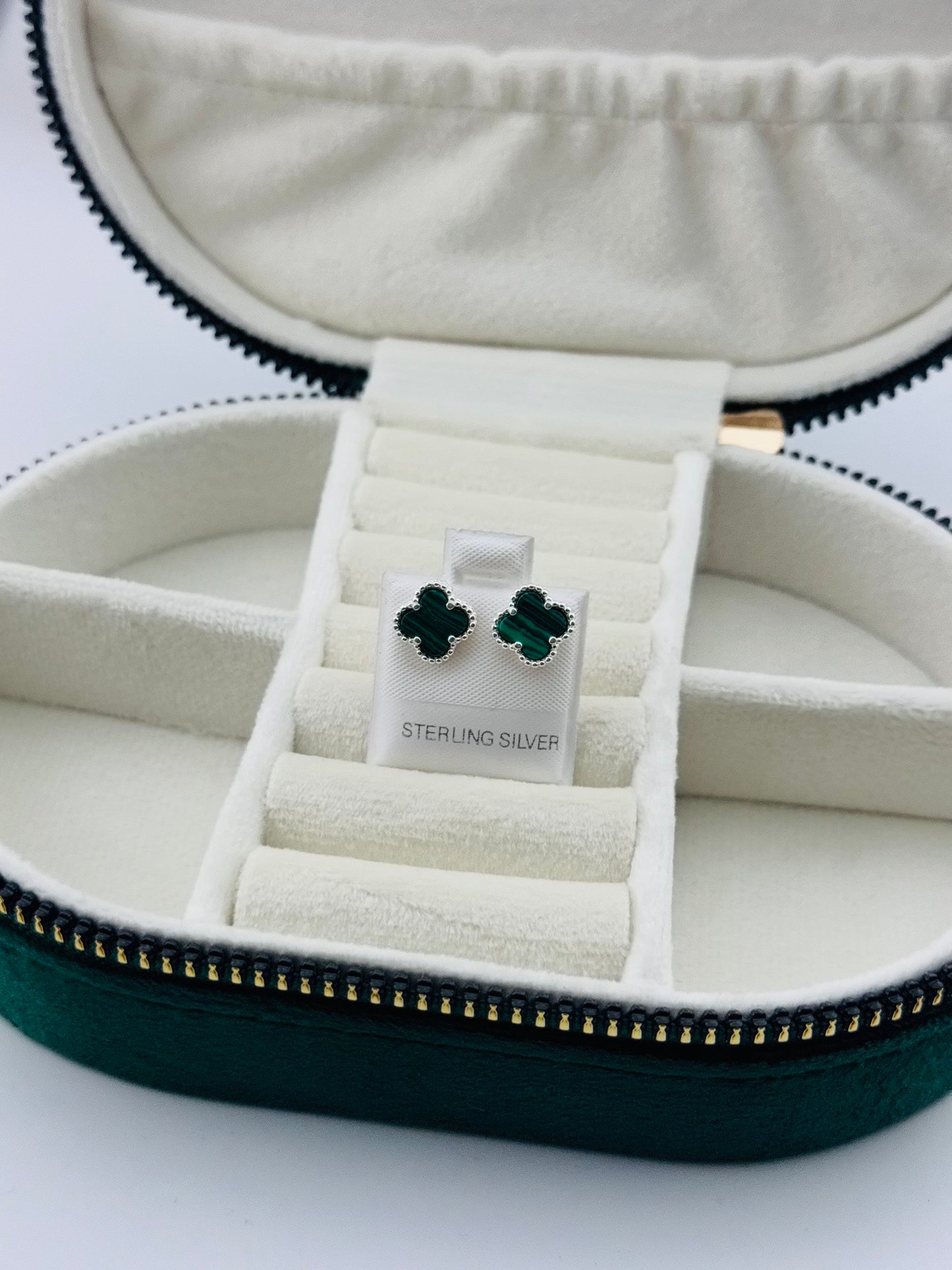 Aretes Trébol en Plata 925