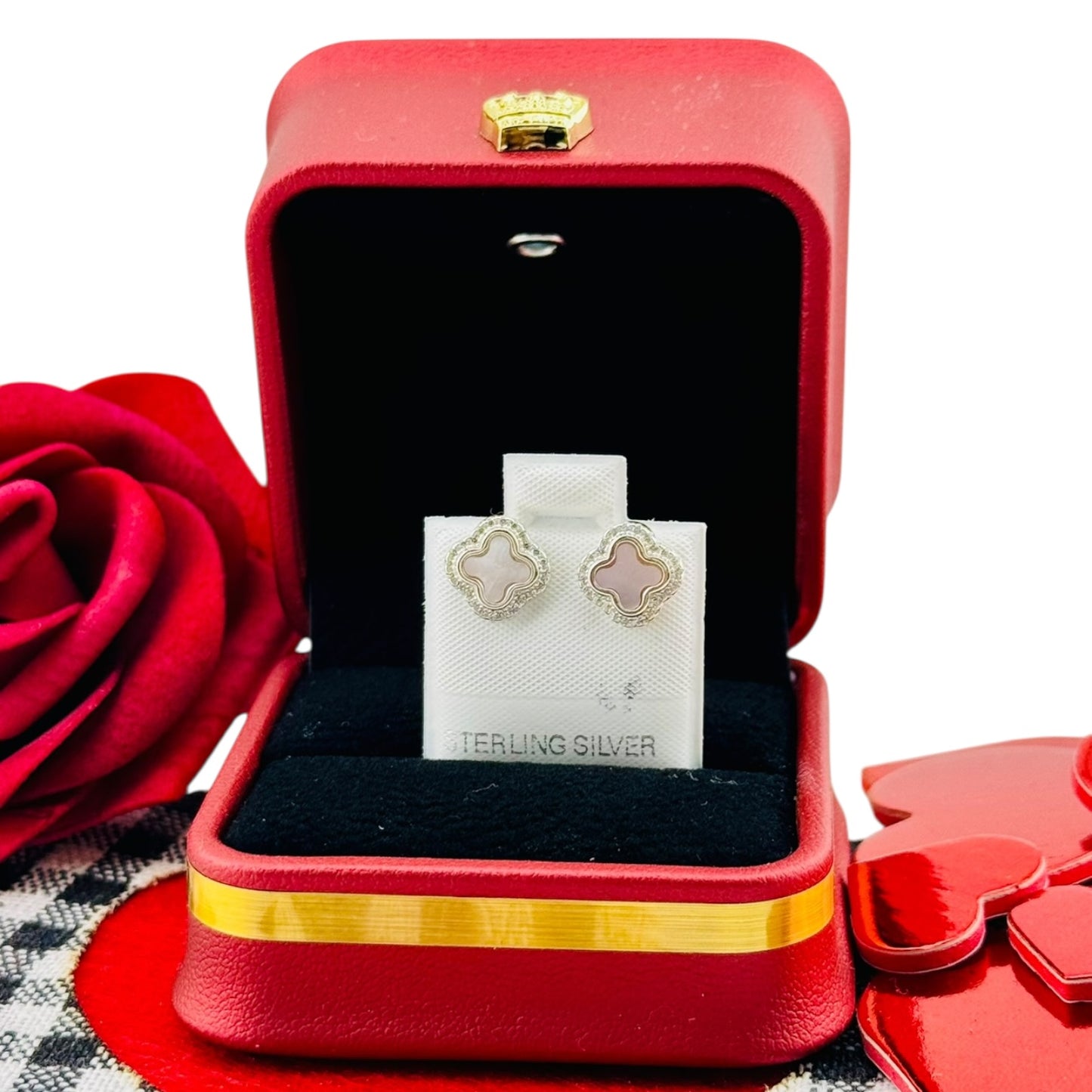 Aretes Trébol Pavé