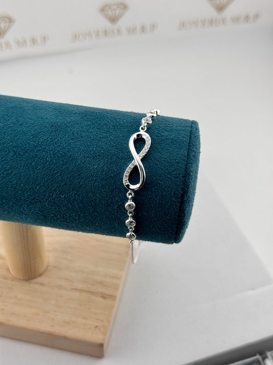 Pulsera Infinito Ajustable – Plata 925
