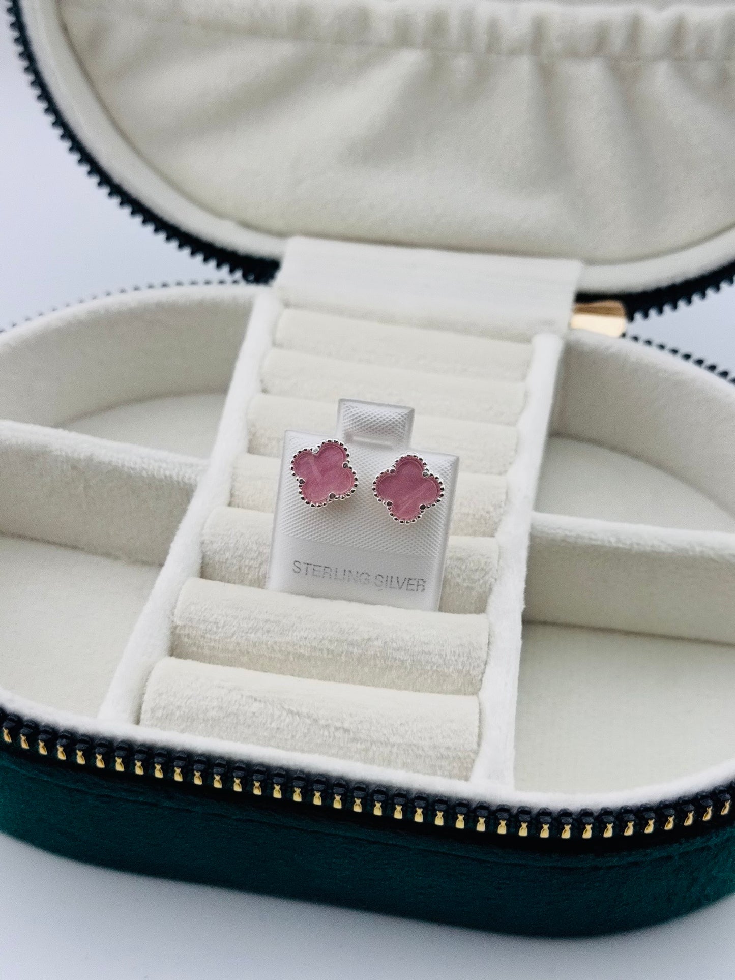 Aretes Trébol en Plata 925