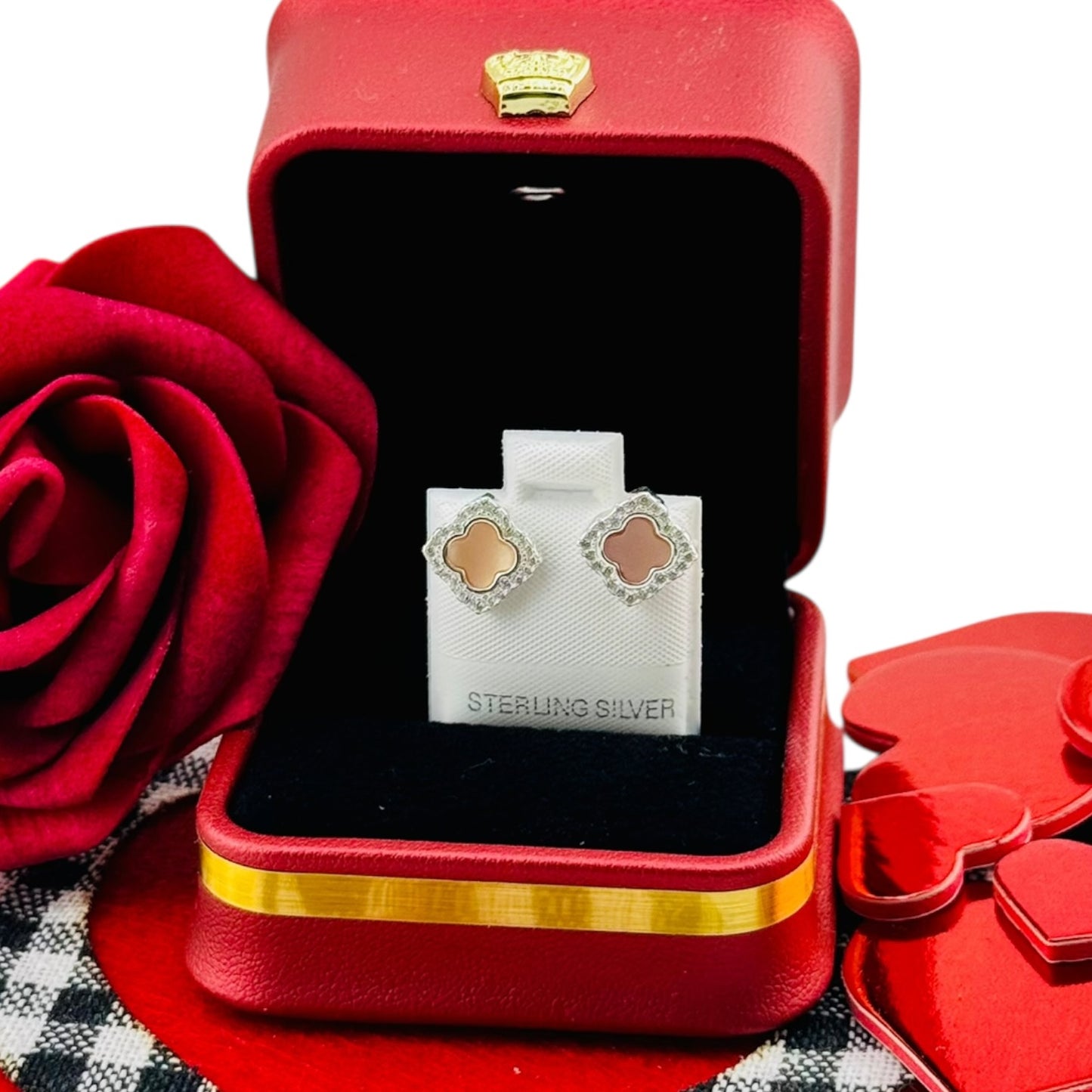 Aretes Trébol Icono Plata 925