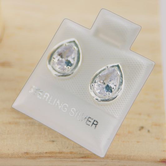 Aretes Plata 925 Gota Clásica