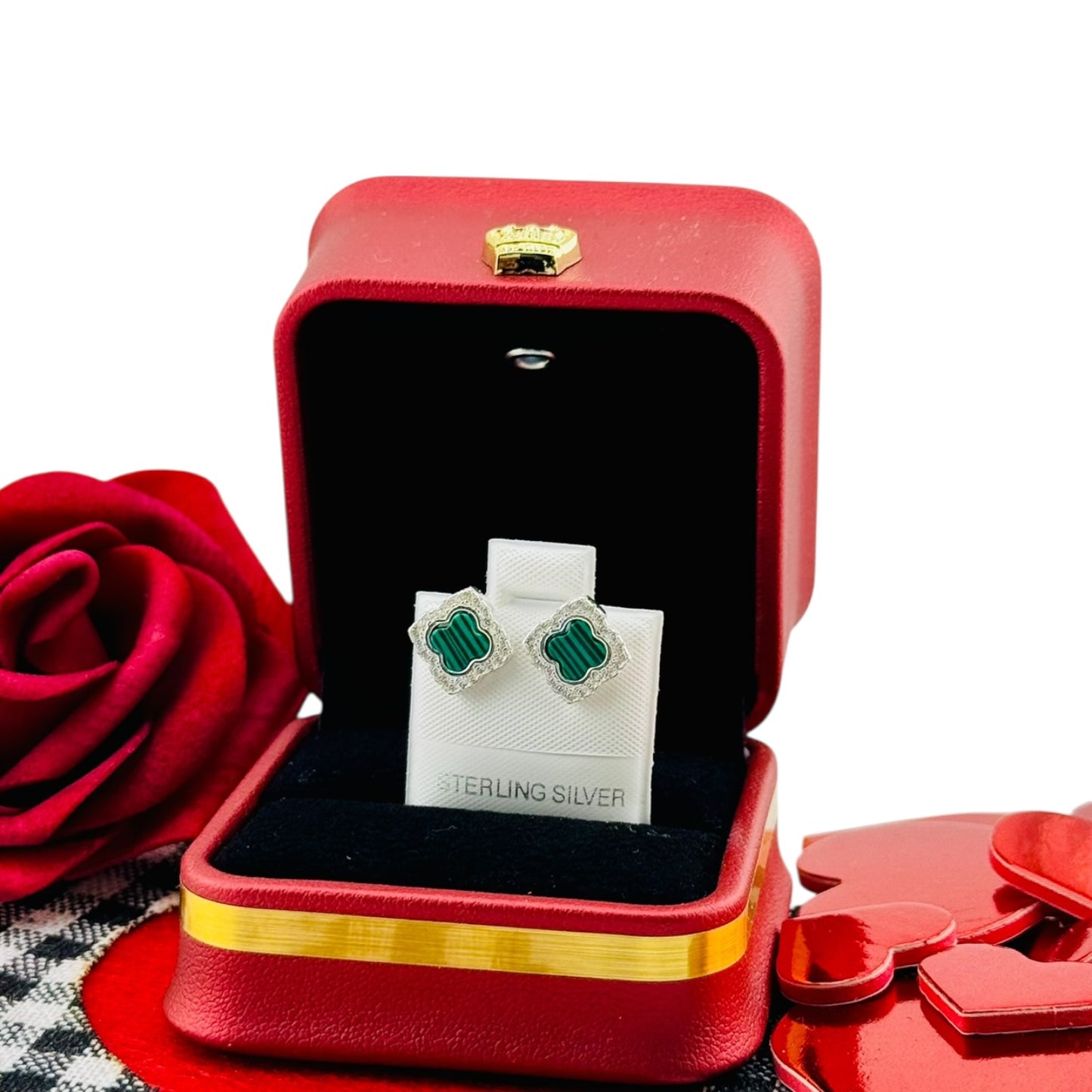 Aretes Trébol Icono Plata 925