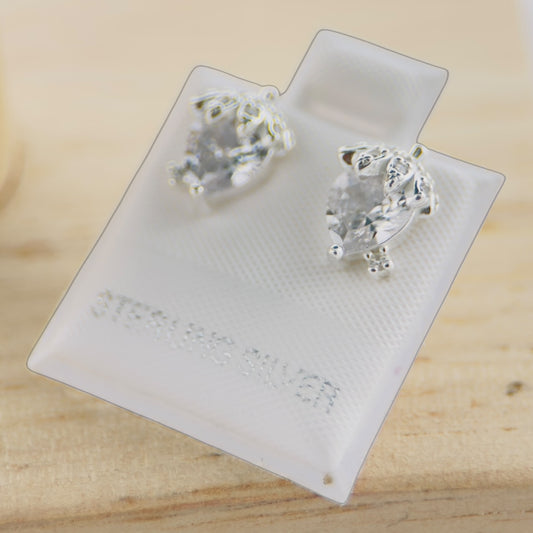 Aretes Plata 925 Fresa Brillante