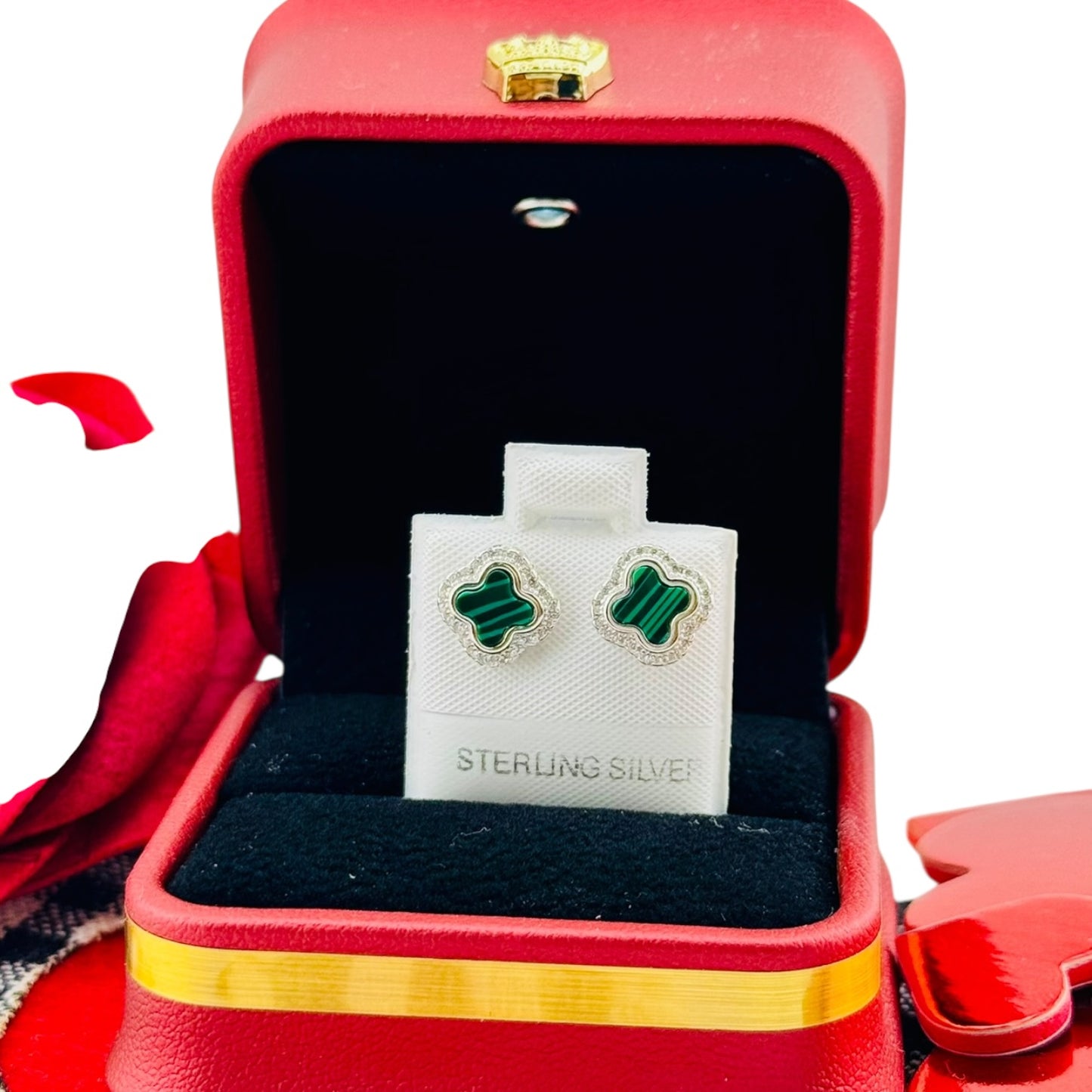 Aretes Trébol Pavé