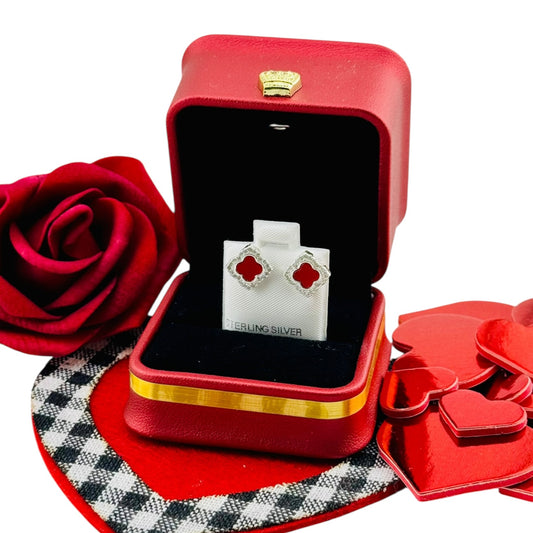 Aretes Trébol Icono Plata 925