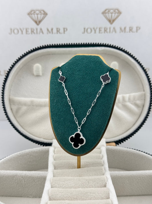 Gargantilla Trébol Élite – Plata 925