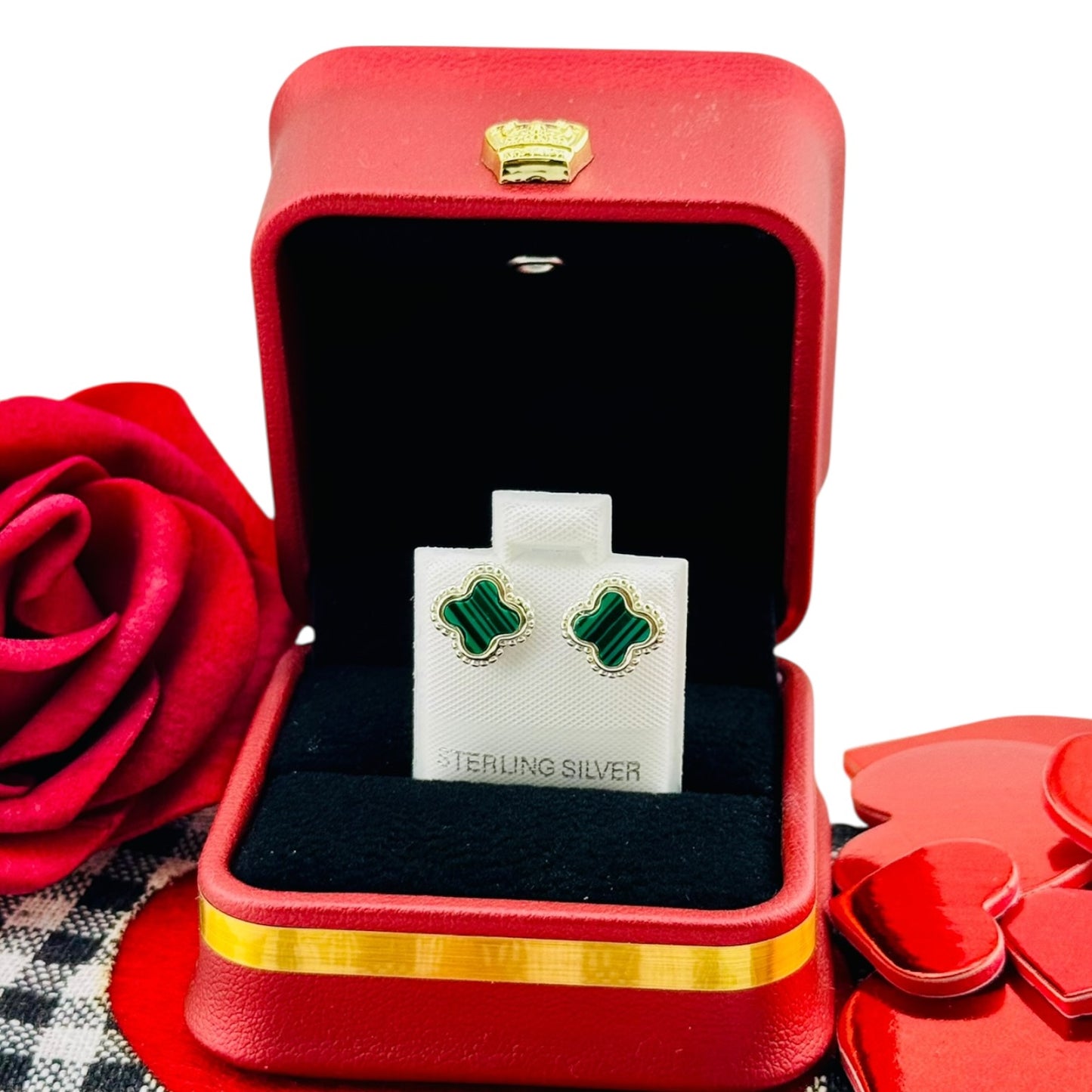 Aretes Trébol Clásico Plata 925