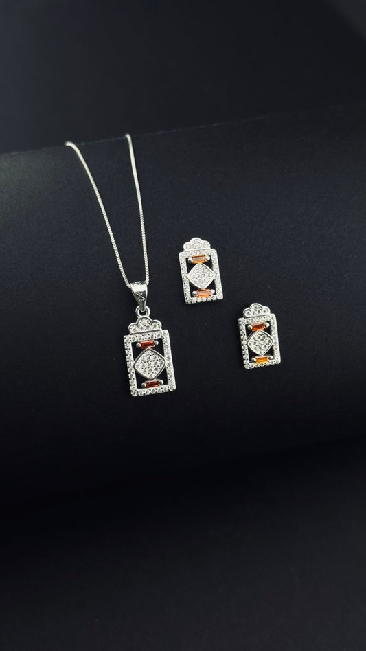 Set Elegancia Imperial en Plata 925 Italiana