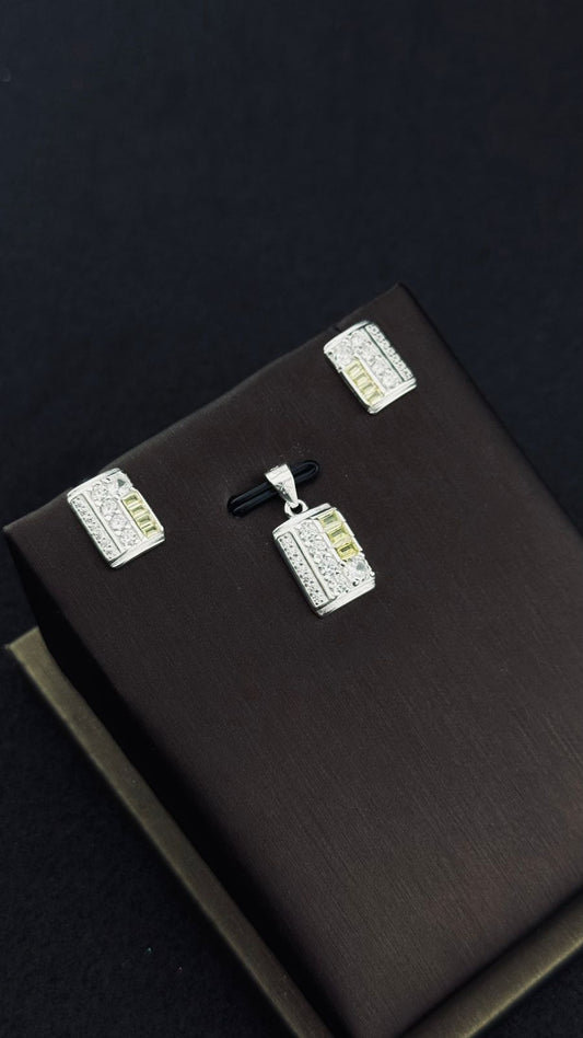 Set Geometría Radiante – Plata 925 Italiana