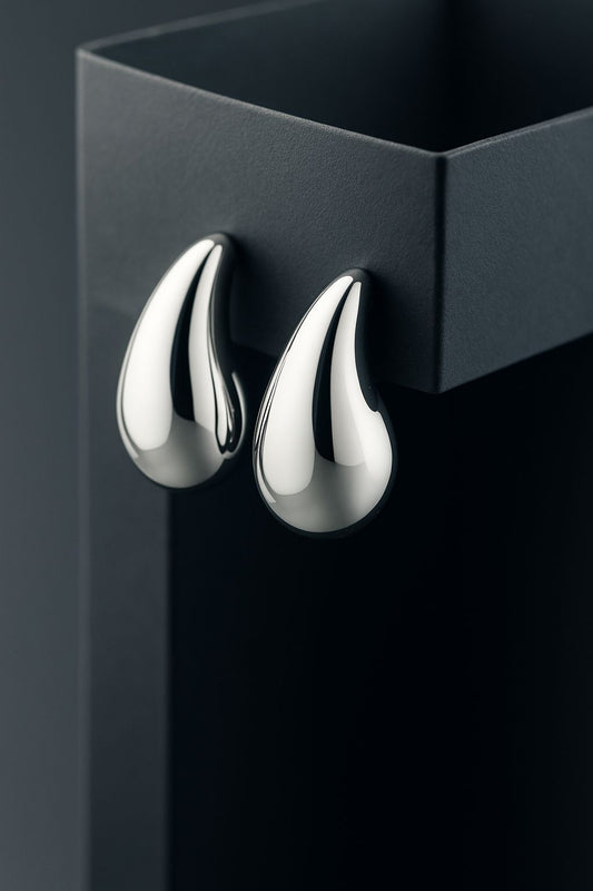 Pendientes "Gotas de Plata" Minimalistas en Plata 925