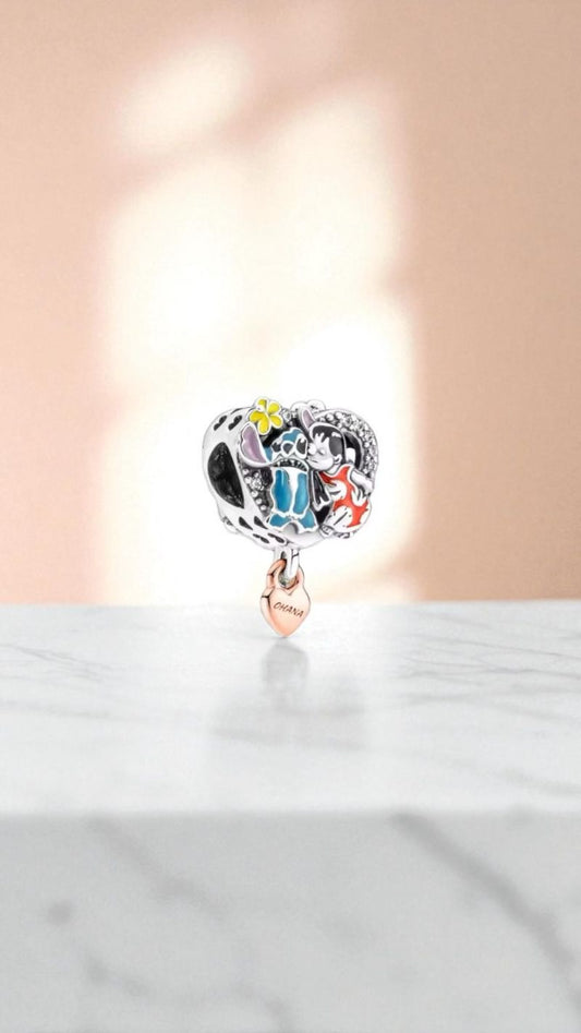 Charm "Lilo & Stitch: Ohana" en Plata 925