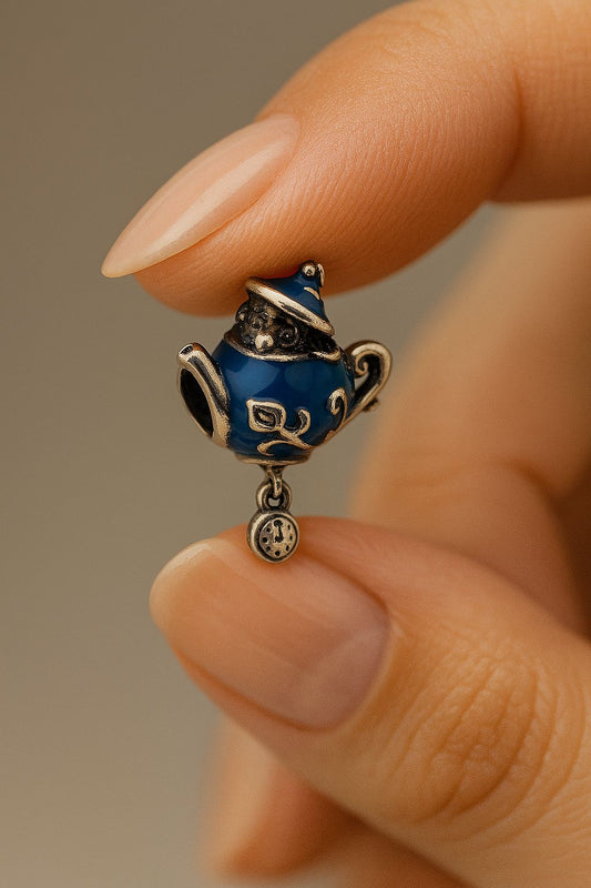 Charm Tetera "Hora del Té Mágico" en Plata 925
