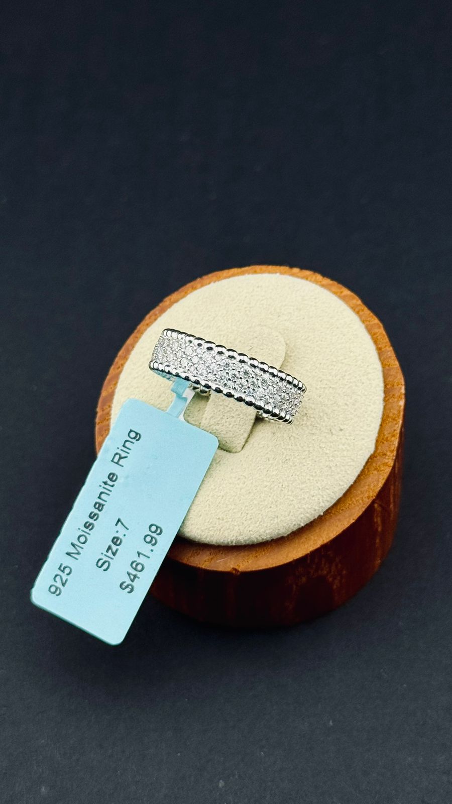 Churumbela "Triple Destello de Moissanita" en Plata 925