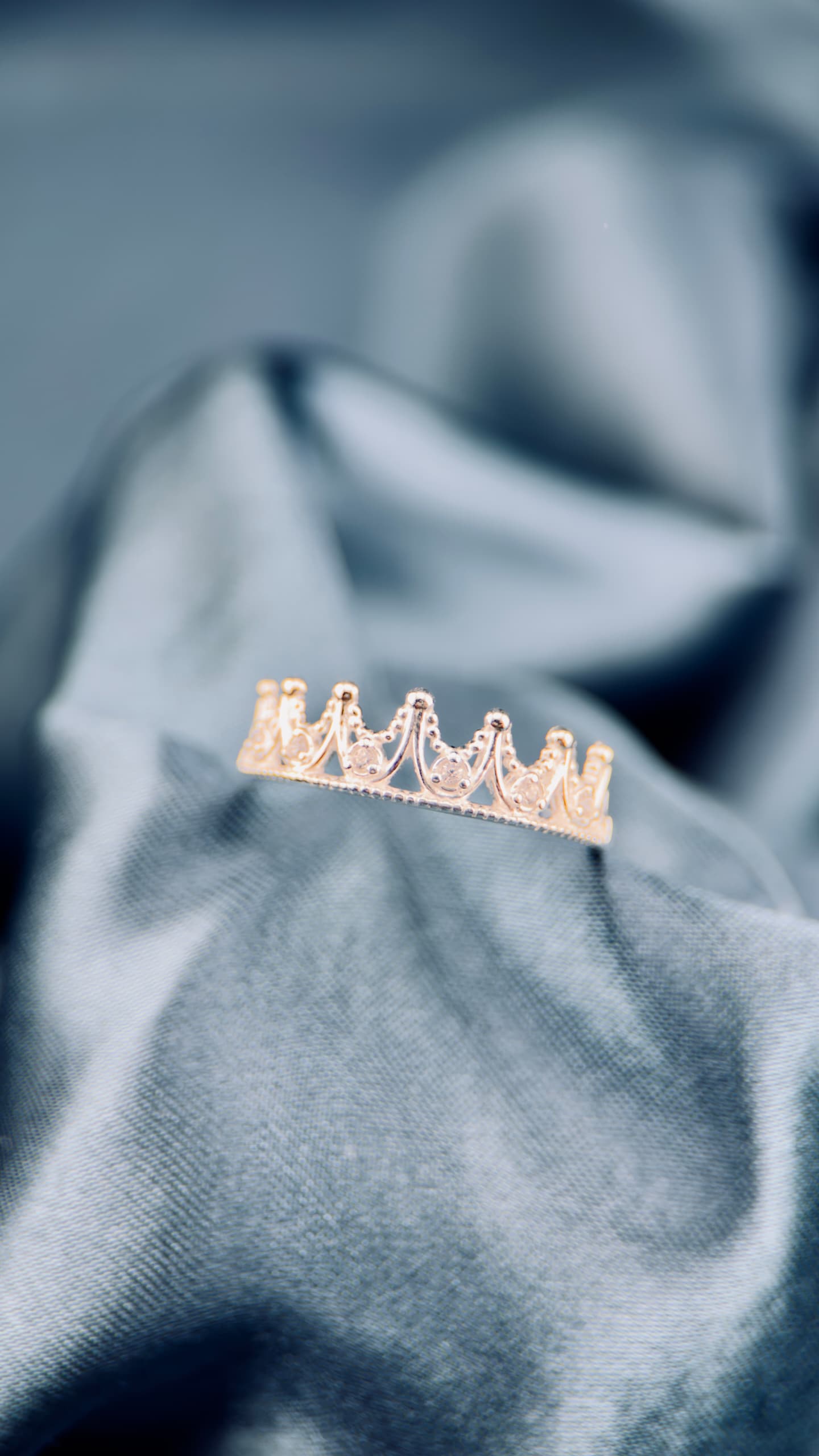 Anillo corona real en plata italiana 925