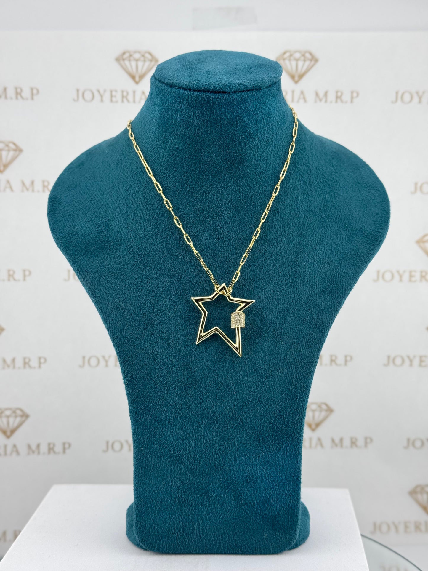 Gargantilla Estrella Open Luxe – Plata 925
