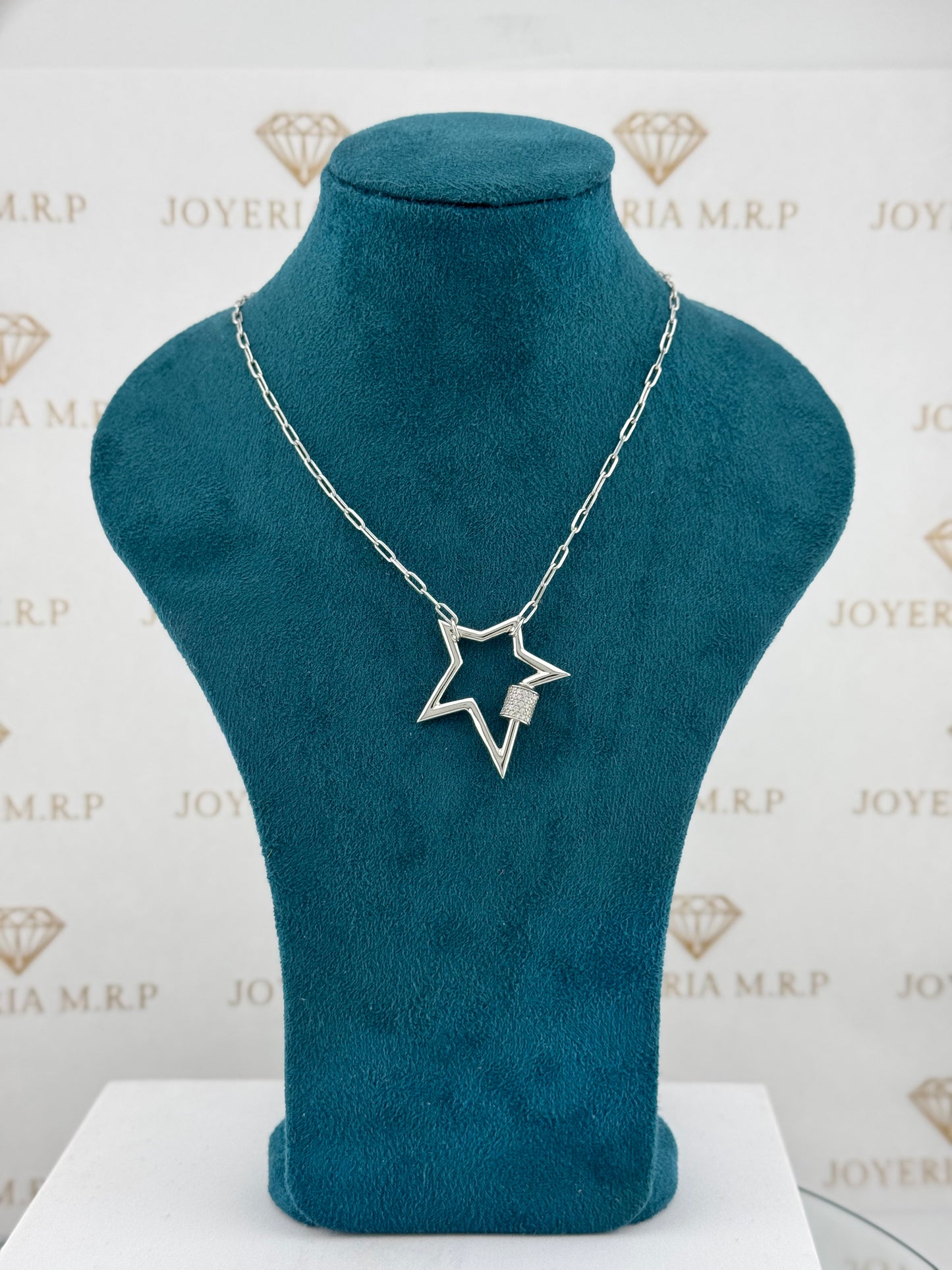 Gargantilla Estrella Open Luxe – Plata 925