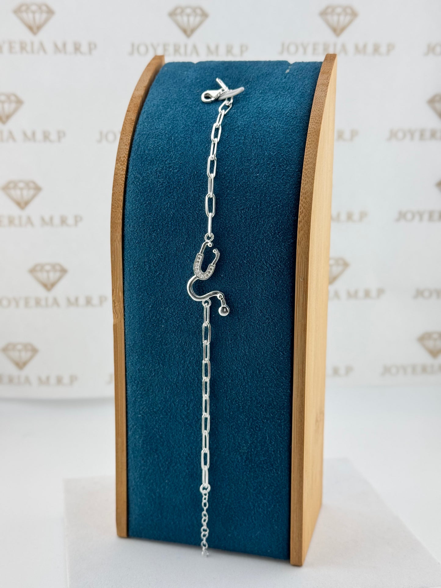 Pulsera Estetoscopio Plata 925 – Diseño Profesional