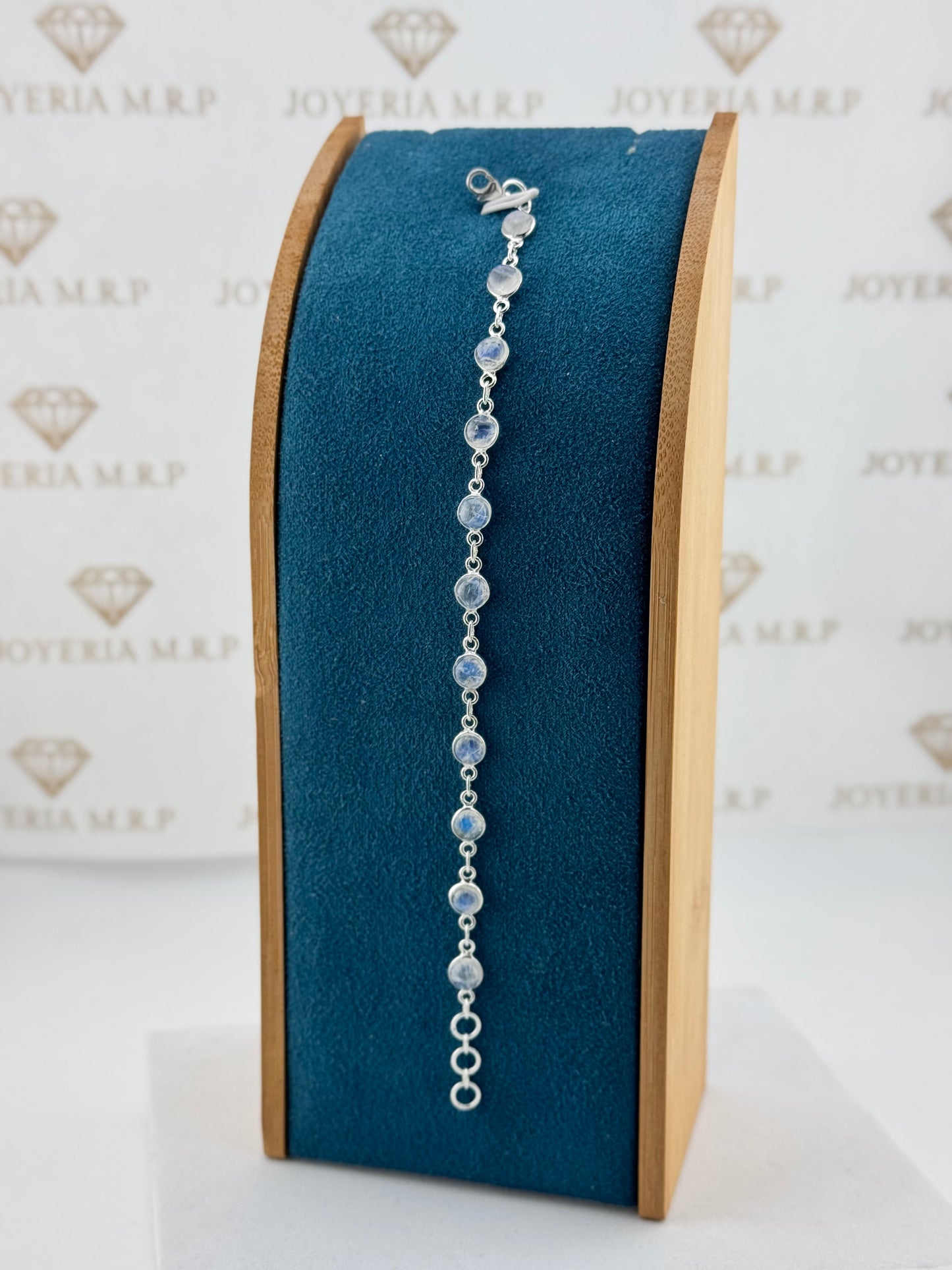 Pulsera Círculos Cristal Iridiscente – Pulsera Plata 925