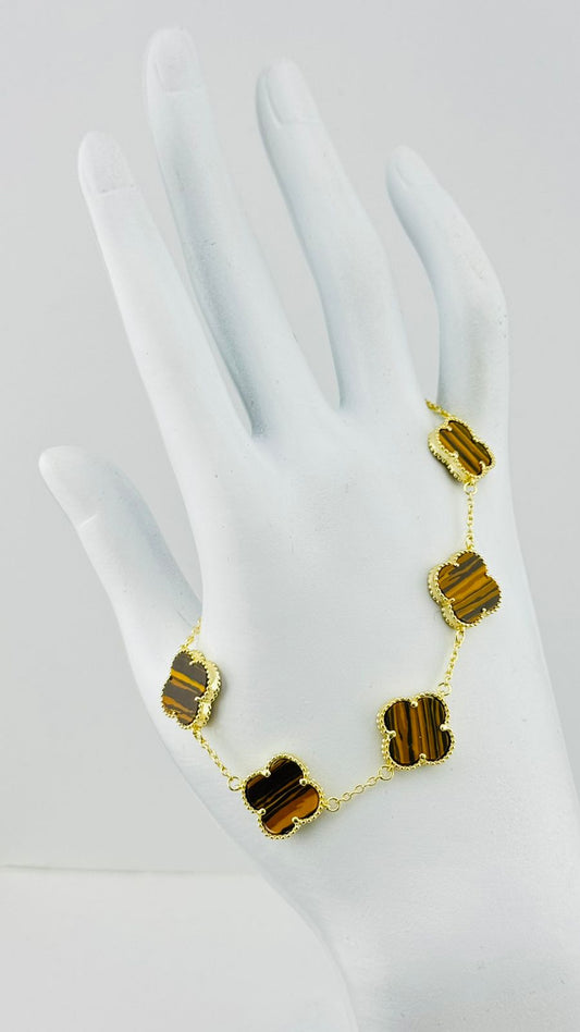 Pulsera Tréboles Ojo de Tigre
