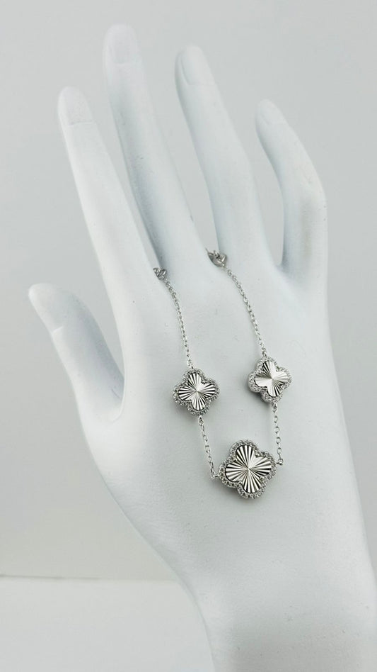 Pulsera Doble Brillo Tréboles