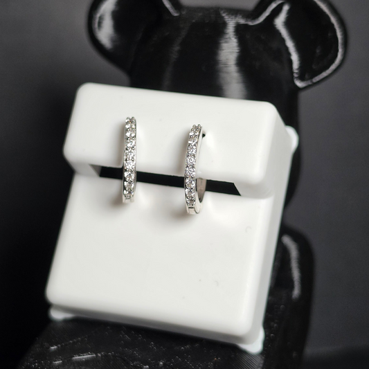 Aretes Aura Elegance con Moissanita VVS en Plata 925