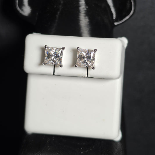 Aretes Élite 2.42 CTW con Moissanita VVS en Plata 925