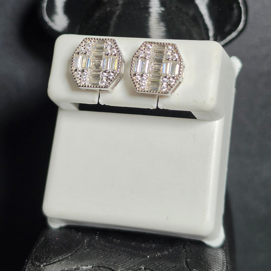 Aretes Vanguard 1.22 CTW con Moissanita VVS en Plata 925