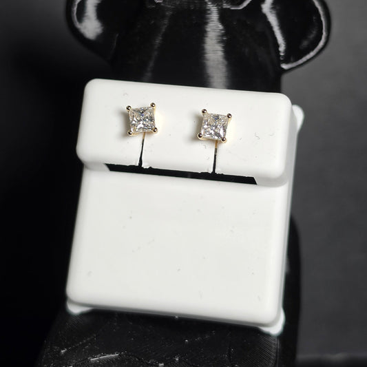 Aretes Legacy 0.80 CTW con Moissanita VVS en Plata 925