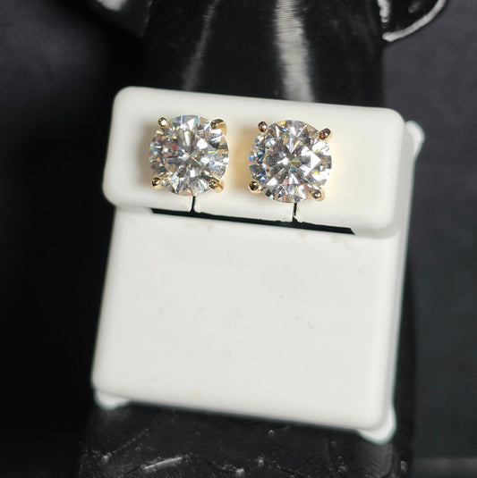 Aretes Imperio 5.10 CTW con Moissanita VVS en Plata 925